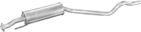 Глушник, алюміній. сталь, середн. частина Opel Astra 1.7D kat 91-98 (17.81) Polmostrow POLMOSTROW 1781