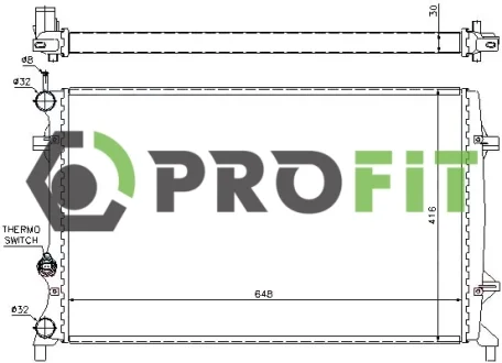Радиатор охлаждения PROFIT 1740-0024
