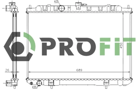 Радиатор охлаждения PROFIT 1740-0251