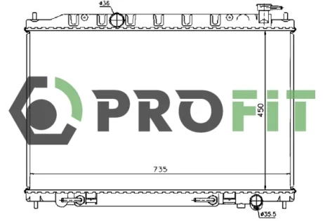 Радиатор охлаждения PROFIT 1740-0256