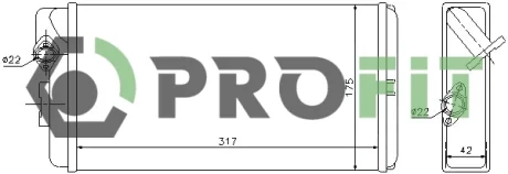 Радиатор печки PROFIT 1760-0310