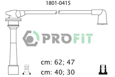 Провода высоковольтные, комплект PROFIT 1801-0415