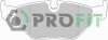 Колодки тормозные дисковые PROFIT 5000-0578 (фото 1)