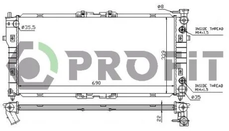 Радиатор охлаждения PROFIT PR 3030A3