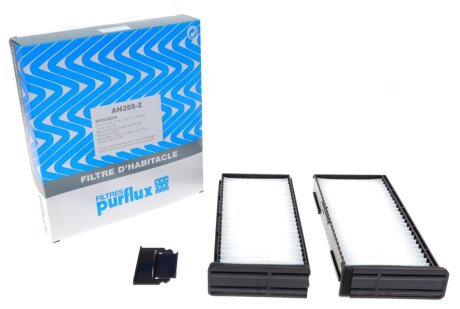 Фильтр салона Lancer IV 1.3-1.8 95-03/Pajero 2.5-3.0 2000- (2шт.) Purflux AH355-2