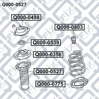 ПЫЛЬНИК ПЕРЕДНЕГО АМОРТИЗАТОРА Q-fix Q0000527