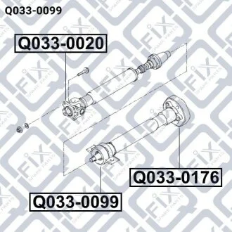 Підшипник підвісний карданного валу Q-fix Q0330099