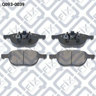 Колодки гальмівні передні Mazda 3 BK/CR 02–/Ford Focus II 04–/C-Max 03–/Volvo S40 04–/V50 04– Q-fix Q0930039