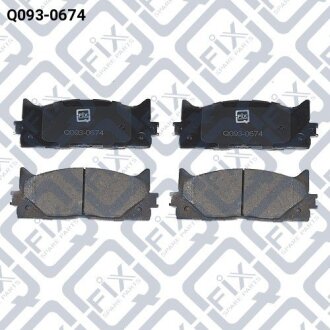Колодки гальмівні передні Toyota Camry 2.4, 2.5, 3.5 01.06–/Lexus ES Q-fix Q0930674