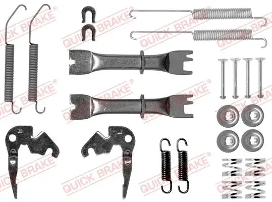 Комплект пружинок колодок ручника Citroen C-Zero/Nissan NV200/NV300 10- (повний) QUICK BRAKE 1050033S (фото 1)