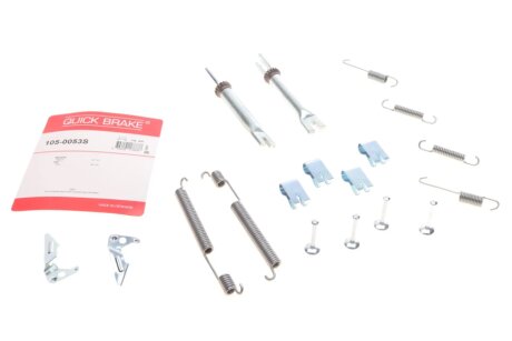 Комплект пружинок колодок стояночного гальма з комплектом регулятора стояночного гальма QUICK BRAKE 105-0053S