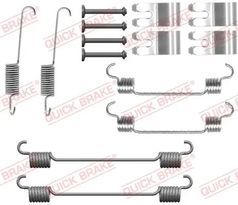 Комплект для монтажу гальмівних колодок QUICK BRAKE 1050076 (фото 1)