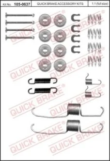 Монтажний комплект колодки QUICK BRAKE 105-0637