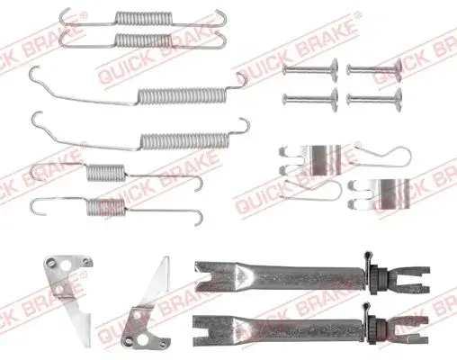 Комплект для монтажу гальмівних колодок QUICK BRAKE 1050882S (фото 1)