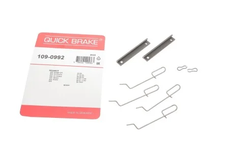 Комплект прижимных планок тормозного суппорта. QUICK BRAKE 109-0992
