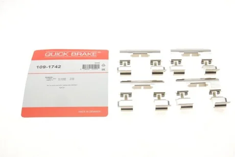 Монтажный компл.,тормоз.колодки QUICK BRAKE 1091742