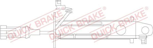Датчик зносу,гальм.колодки QUICK BRAKE WS0239A (фото 1)