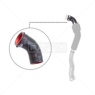 Патрубок интеркулера Master/Movano 2.5 dCi/CDTI 06- Л. (короткий) RAPRO R12665