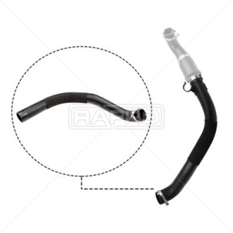 Патрубок интеркулера Transit 2.2 TDCi V347 06- (довгий) RAPRO R16231
