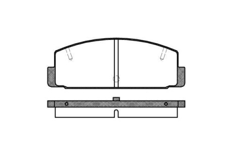 Колодки гальмівні дискові REMSA 0179.10