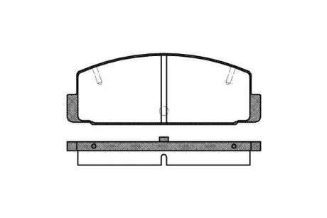 Колодки тормозные дисковые REMSA 0179.10