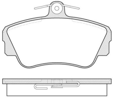 Колодки тормозные дисковые REMSA 0309.00