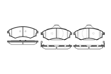 Колодки тормозные дисковые (комплект 4 шт.) REMSA 0318.05