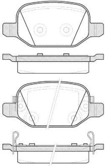 Колодки тормозные дисковые REMSA 0727.52