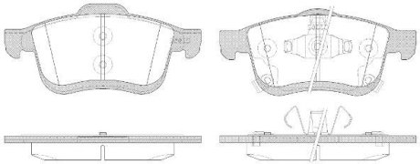 Колодки тормозные дисковые REMSA 1183.42
