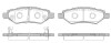 Колодки тормозные дисковые (комплект 4 шт.) REMSA 1335.02 (фото 1)