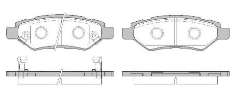 Колодки тормозные дисковые (комплект 4 шт.) REMSA 1335.02