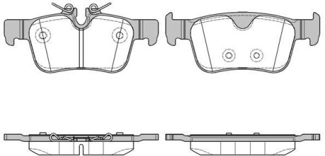 Колодки тормозные дисковые REMSA 1551.10
