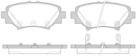 Колодки тормозные дисковые REMSA 1570.02
