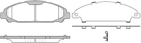 Колодки тормозные дисковые REMSA 1620.00