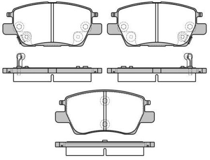 Колодки тормозные дисковые REMSA 1630.12