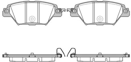 Колодки тормозные дисковые REMSA 1712.04