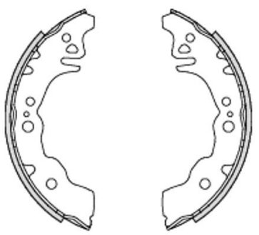 Колодки тормозные барабанные REMSA 4230.00