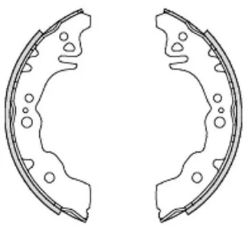 Колодки тормозные барабанные REMSA 4230.00