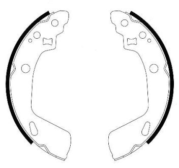 Колодки тормозные барабанные REMSA 4247.00