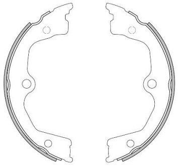 Колодки тормозные барабанные REMSA 4626.00