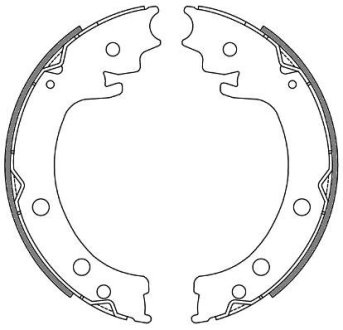 Колодки тормозные барабанные REMSA 4629.00