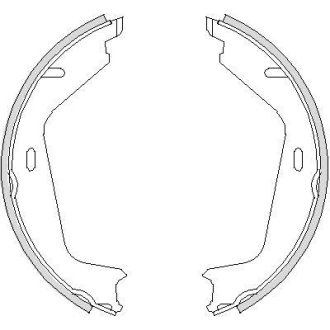 Колодки тормозные барабанные REMSA 4726.00
