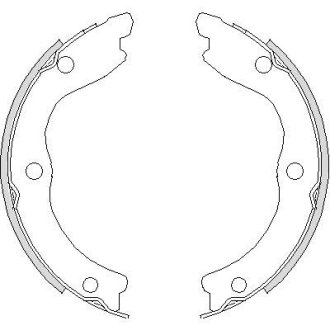 Колодки тормозные барабанные REMSA 4736.00