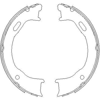 Колодки гальмівні барабанні REMSA 4747.00