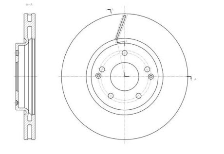 Диск тормозной REMSA 61663.10