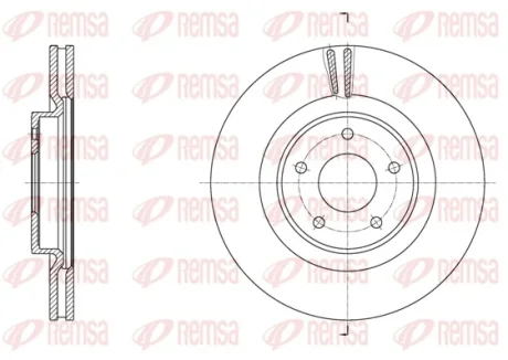 Диск тормозной REMSA 61790.10