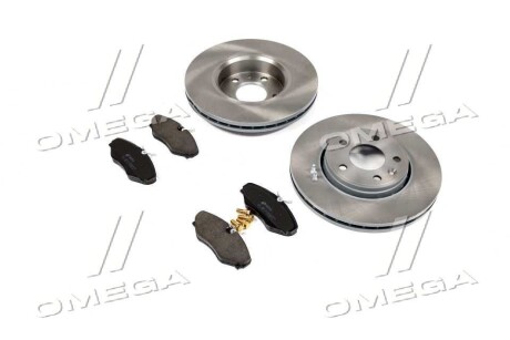 Фото 1 - комплект: 2 диска+ 4 колодки тормозных REMSA 8834.01 Комплект: 2 диска+ 4 колодки тормозных REMSA 8834.01 (фото 1)