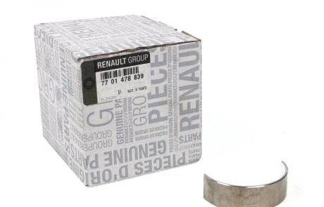 Вкладиші корінні Master/Trafic 1.9dCi 01- (STD) RENAULT 7701478839