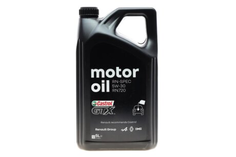 Масла моторные Castrol GTX RN 720 5W-30, 5л. RENAULT 7711658108