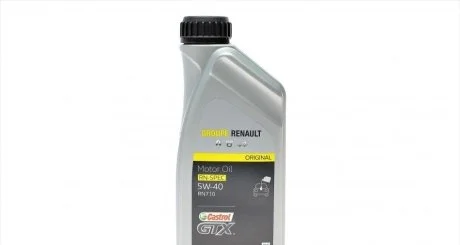 Олива моторна Renault Castrol GTX RN 0710 5W-40, 1л. RENAULT 7711658110